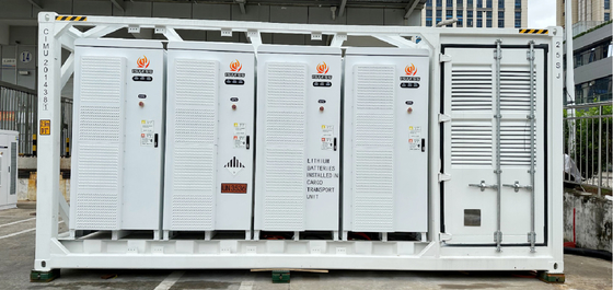 Kendi kendine bağlı modüler konteyner akü depolama paketi 20ft uzaktan izleme kontrolü