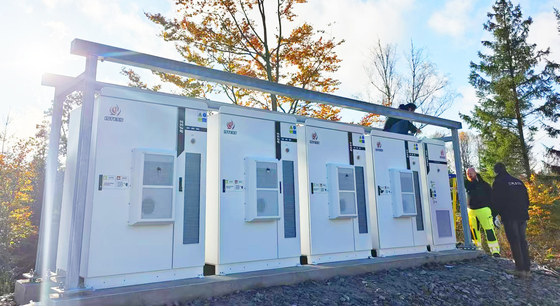 Endüstri ve ticari uygulamalarda yüksek voltajlı enerji depolaması için 215Kwh konteyner güneş lityum pilleri