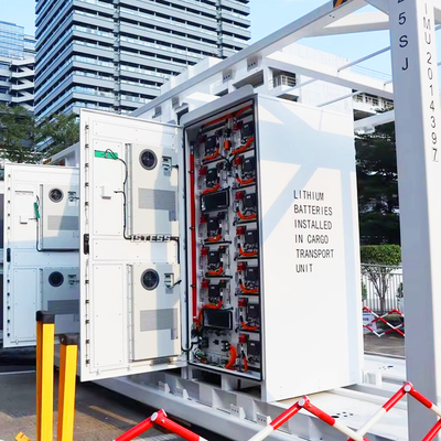 CE FCC Endüstriyel Enerji Depolama Güneş Sistemi Çözümü 20ft Konteynerde 1Mwh 3Mwh 5MWh Uzaktan İzleme ve Kontrol