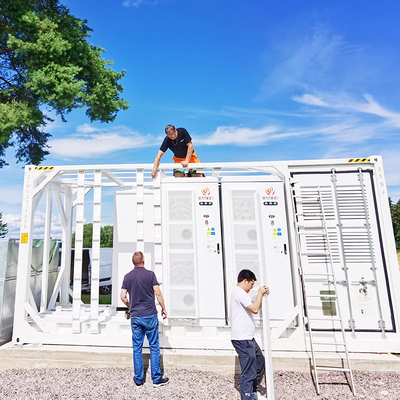 Endüstriyel ve ticari uygulamalar için 20ft konteyner BESS Bataryası 1MW konteyner enerji depolama sistemi