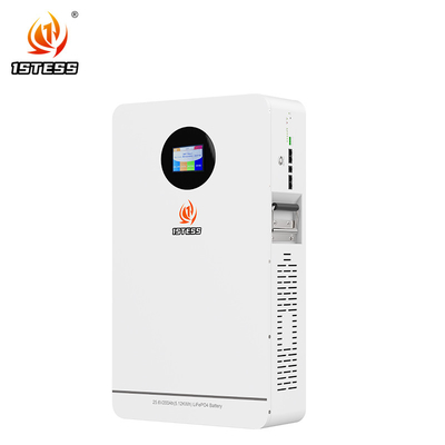 Lifepo4 25.6V Güneş Bataryası Inverter Hibrit Güneş Enerjisi Duvar Montajlı Pil 200Ah 5.12kwh Lityum İyon Pil