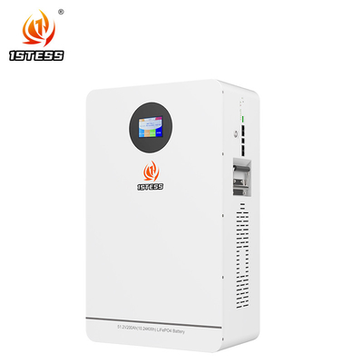 10.24kWh Depolama Sistemi Lityum 200ah 51.2V Lifepo4 Pil Duvar Montajlı Stand Güç Duvarı Ev Enerjisi için Inverter ile