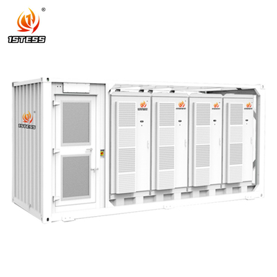Sıvı Soğutma Sistemi 1MWh LiFePO4 Elektrik Ağı Istikrarı ve Zirve Tıraşı için Endüstriyel Ticari ESS Konteyneri
