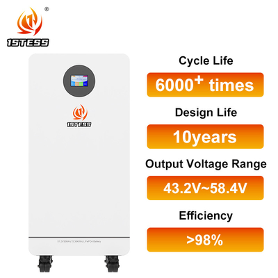 300Ah Lityum Güneş Bataryası 15.36kWh Lifepo4 Bataryası Mobil 51.2V Ev Enerji Depolama Sistemi -20°C 55°C