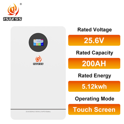 6000 Dönem 10 yıllık ömrüpo4 Bataryası Lityum İyon Güneş Bataryası 5.12kwh 25.6v 200AH Ev Enerji Depolama Kimya