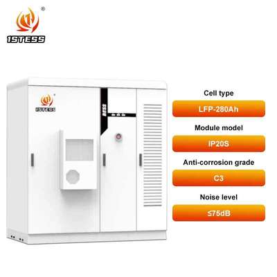 Endüstriyel kullanım için 215kWh LiFePO4 pil enerji depolama sistemi