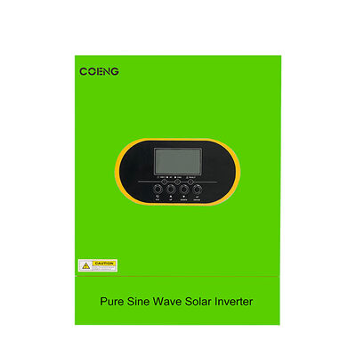 24V 48V Şebeke dışı Hibrit Güneş Inverteri 3.5kw 5.5kw 6.2kw Tek Fazlı Saf Sinüs Dalgası MPPT Pil EQ Fonksiyonu ile