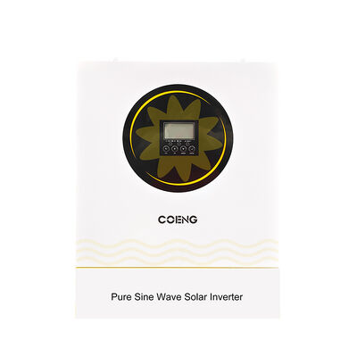 24V 48V Hibrit Güneş Enerjisi İnvertörü Şebekeden Bağımsız Tek Faz MPPT 3.5kw 5.5kw 6.2kw Saf Sinüs Dalga Toz Kapağı Tasarımı