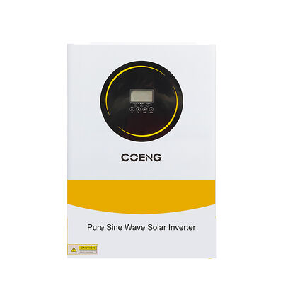 48V 6.2kw Hibrit Güneş Enerjisi İnvertörü Şebekeden Bağımsız Saf Sinüs Dalga MPPT, Toz Kapağı ile Zorlu Ortamlar için