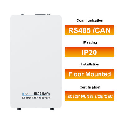 48V 314Ah 15kwh LiFePO4 Lityum Batarya Paketi Tümü Bir Duvarlı Ev Enerji Depolama Birimi