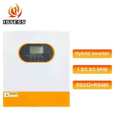 2.5KW Şebeke dışı Inverter 24V Pil Temiz Sinüs Dalgası MPPT 100A Şarj cihazı Yüksek PV Girdi 60-500VDC Ev kullanımı için tek fazlı