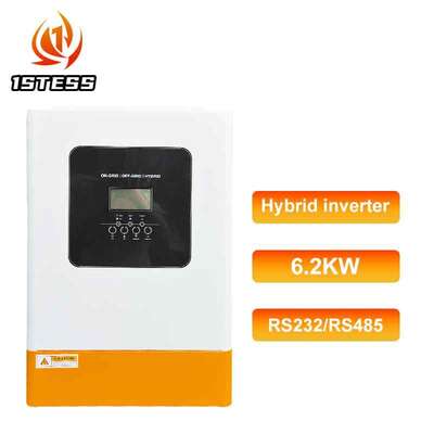 48V 5.5kW Off Grid Hybrid Inverter Single Phase Pure Sine Wave MPPT 60-500V High Voltage PV Input 500Vdc Max
