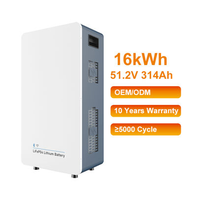 Uzun Çevrim Ömrü Ev Güç Depolama 51.2V 314Ah 6000 Kez