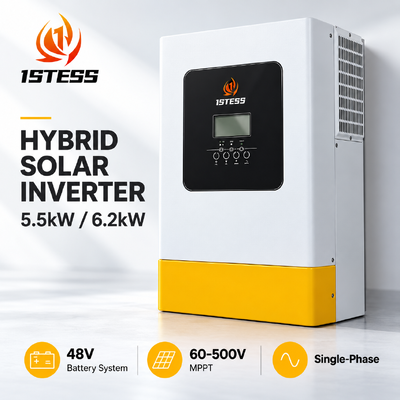 quality 1stess 5.5kW / 6.2kW 48V hibrit güneş inverteri factory